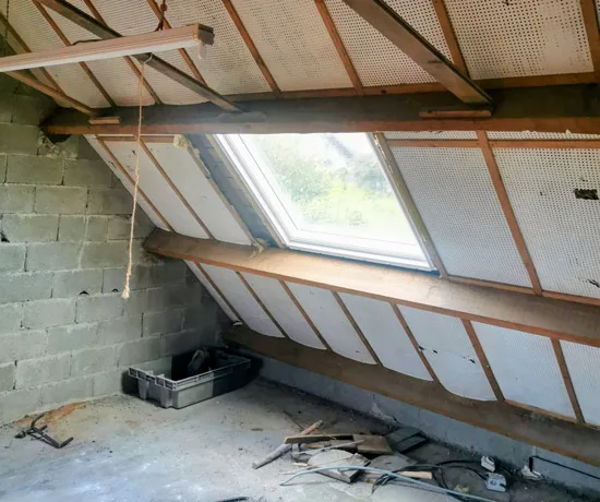 Pièce datée et sous-utilisée avant transformation